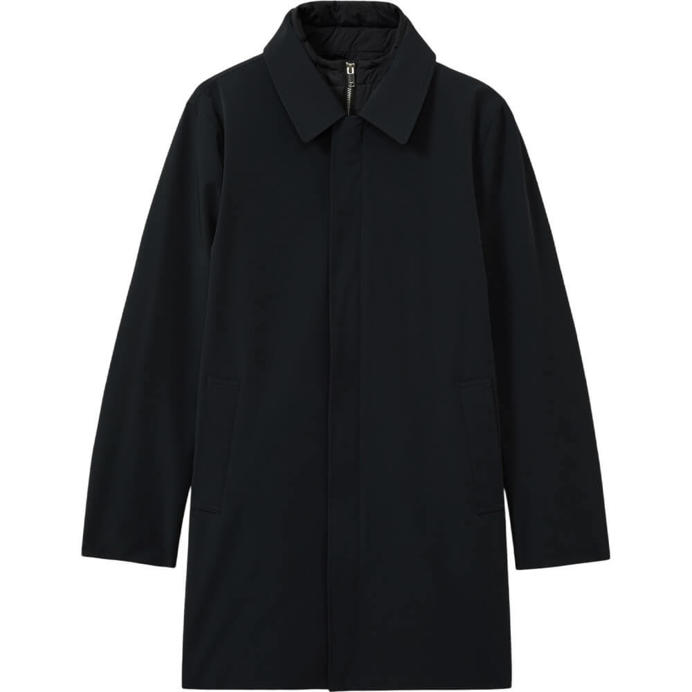 REISS LOGAN Hybrid Removable Funnel Neck Overcoat